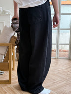 Curved Cotton Pants