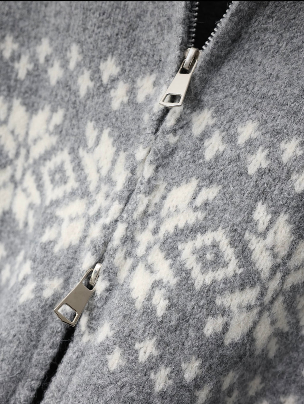 Snowflake Nordic Winter Zip-Up