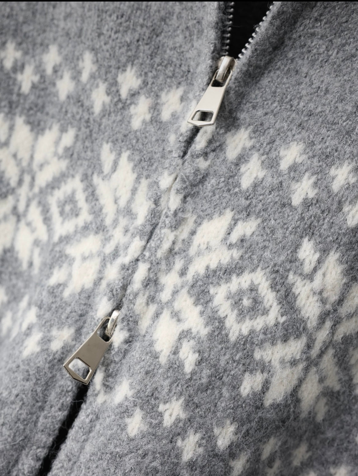 Snowflake Nordic Winter Zip-Up