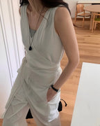 Soft Wrap Sleeveless Top