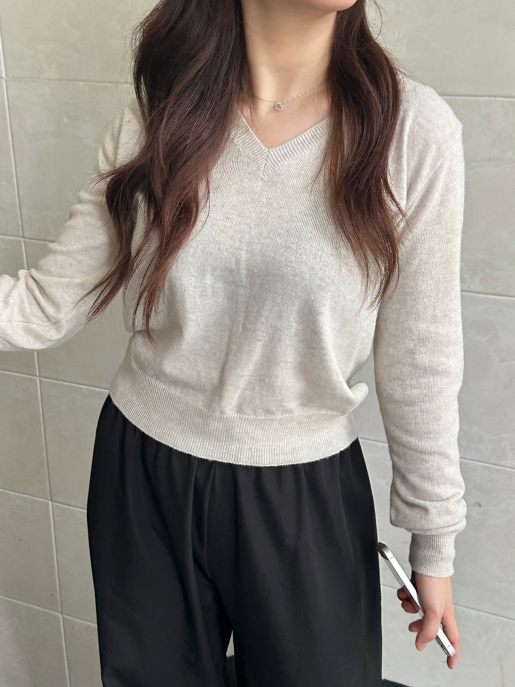 Classic V- neck Knit