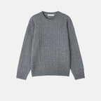Cropped Cable Soft Wool Knit