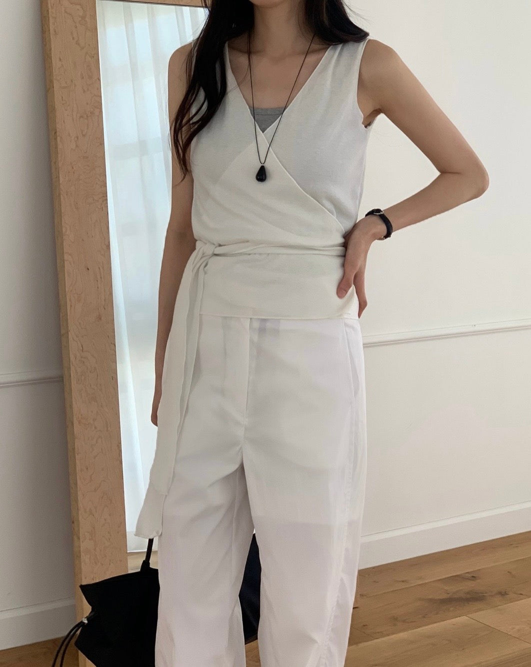 Soft Wrap Sleeveless Top