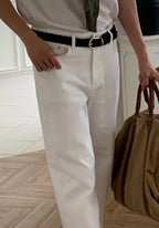 Refined Wide-Leg Cotton Pants