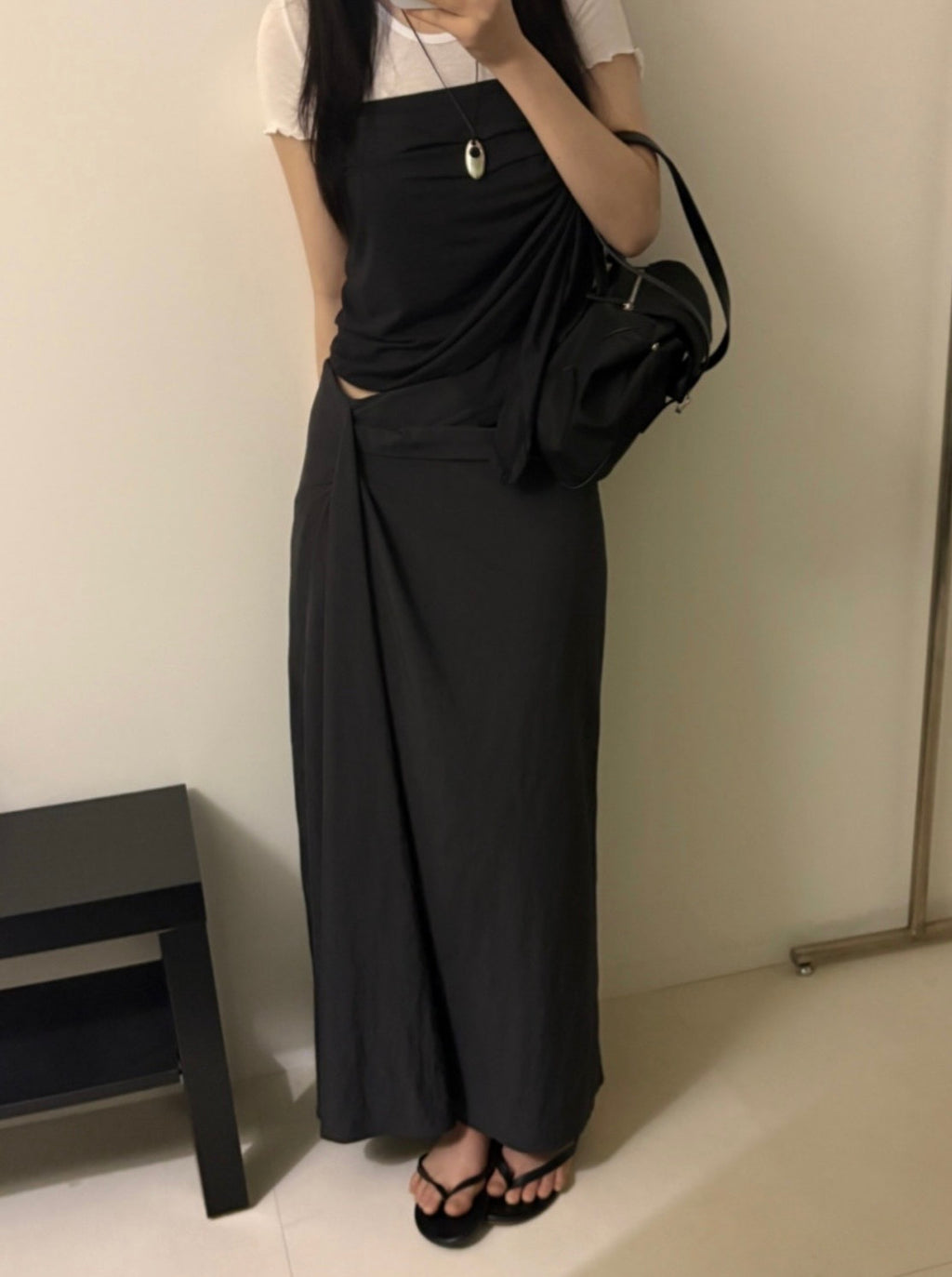 Draped Long Skirt