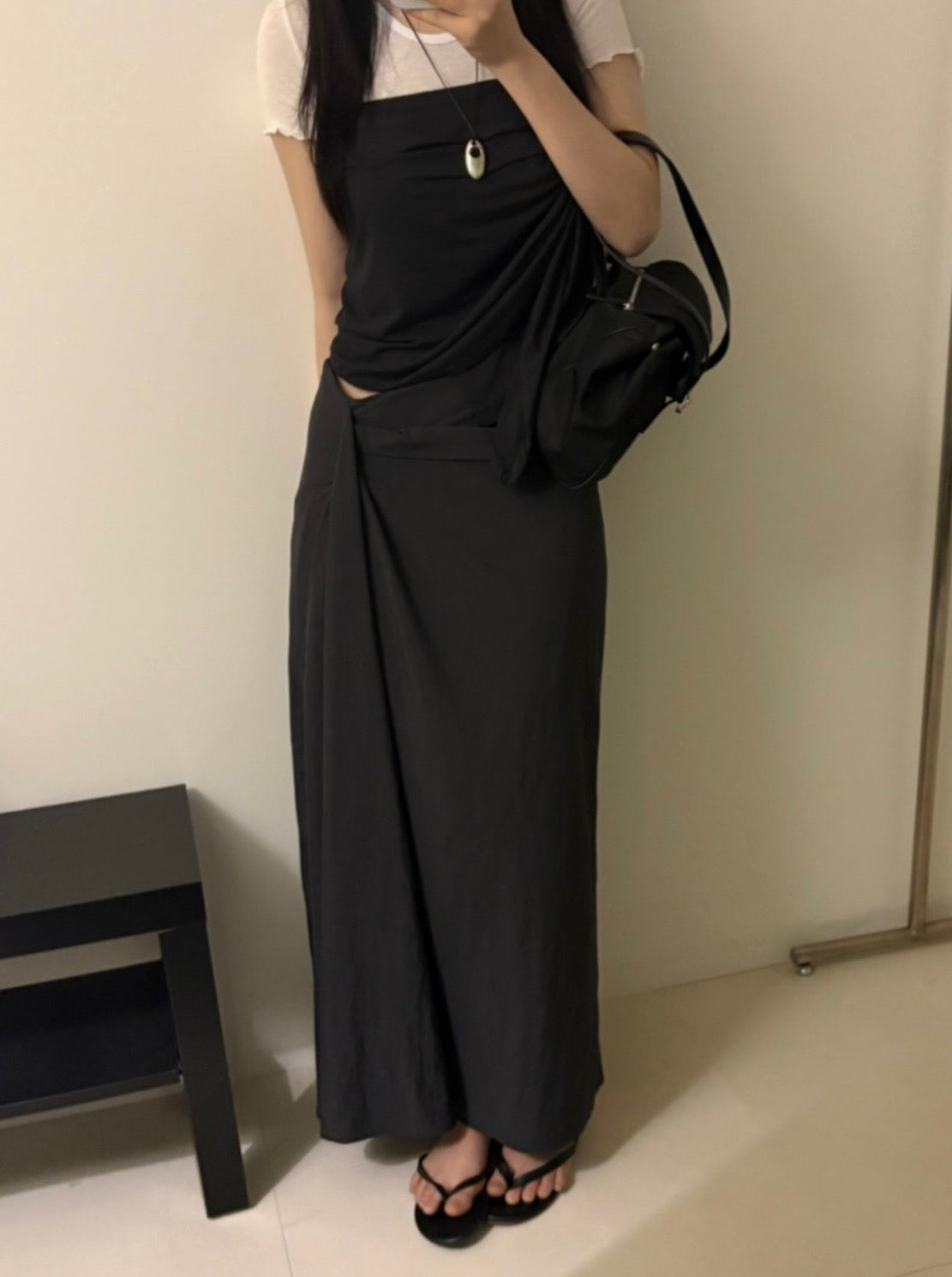 Draped Long Skirt