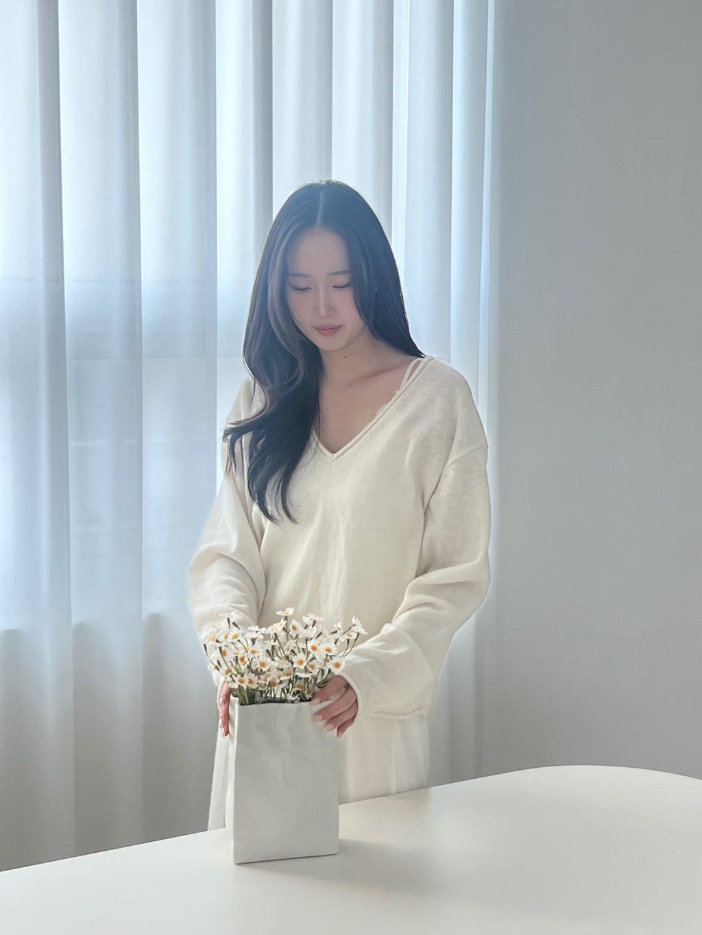 Deep V Knit