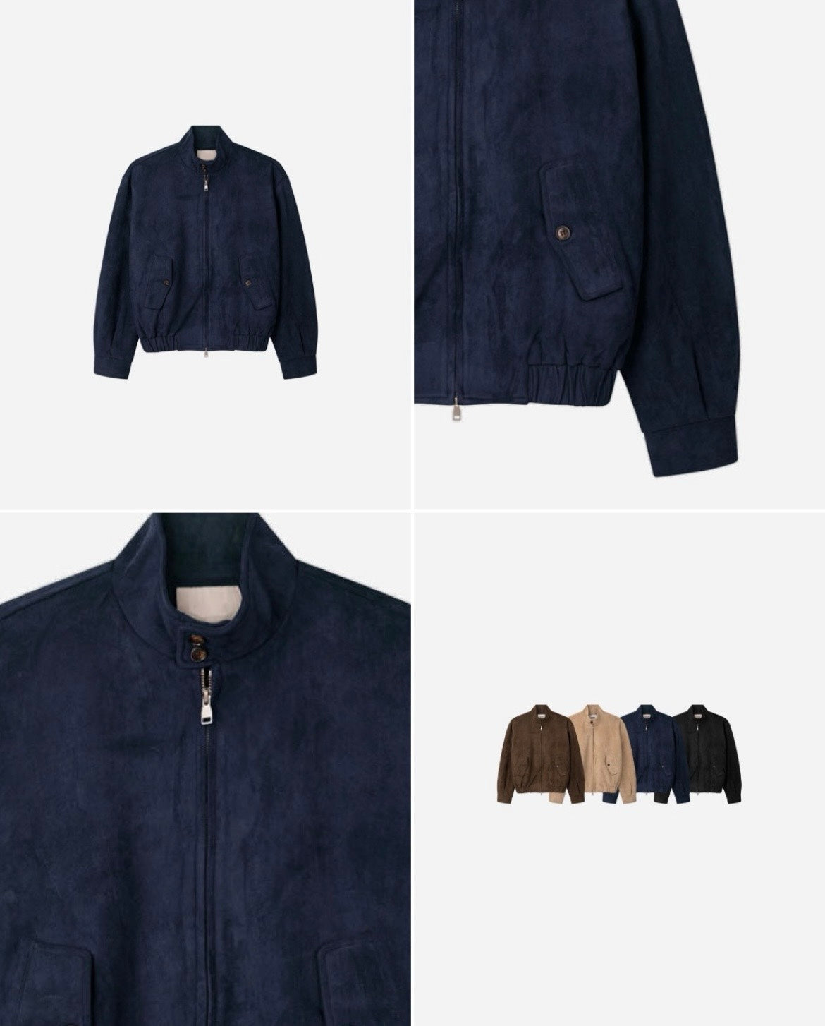 Classic Suede Harrington Jacket