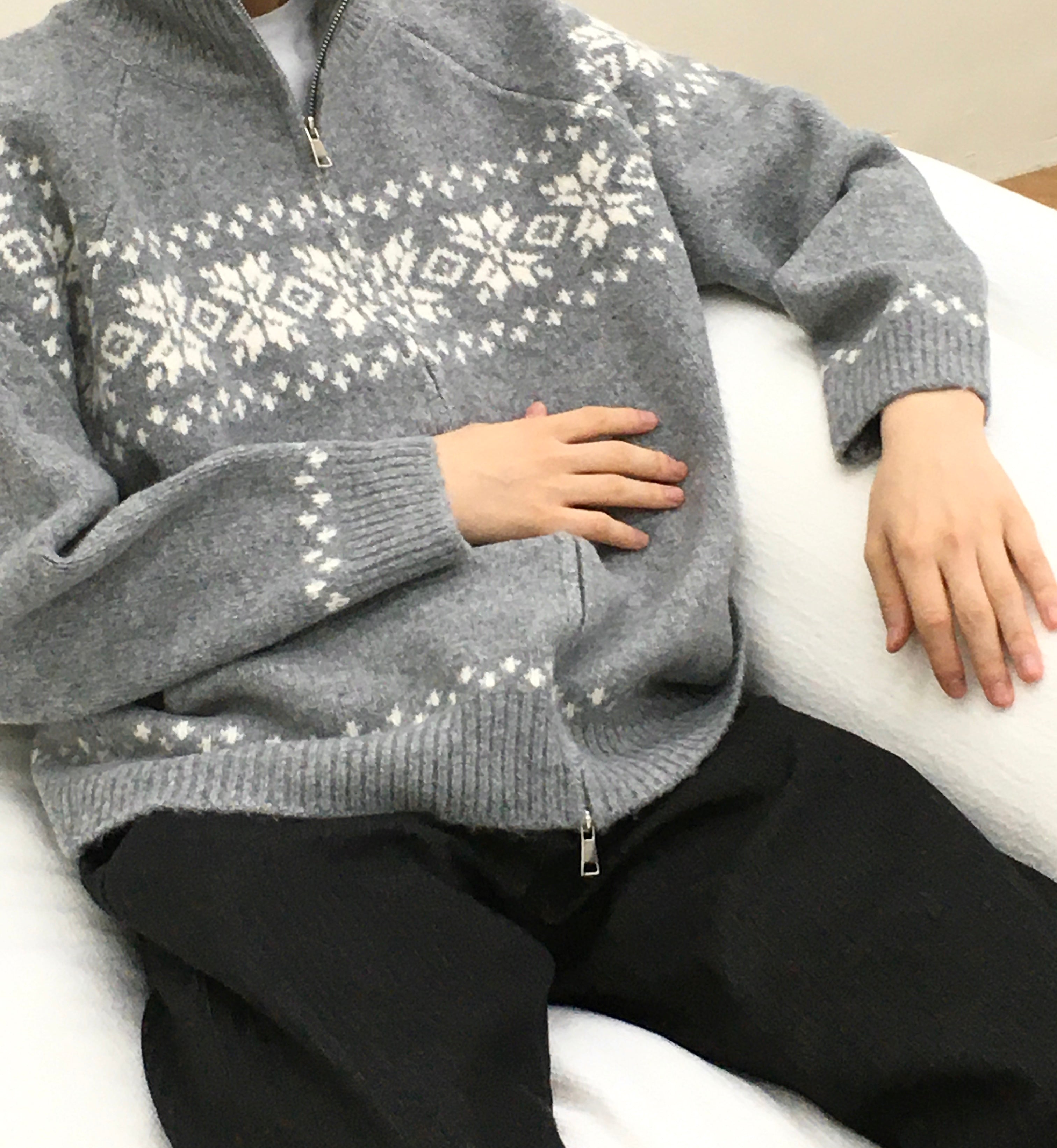 Snowflake Nordic Winter Zip-Up