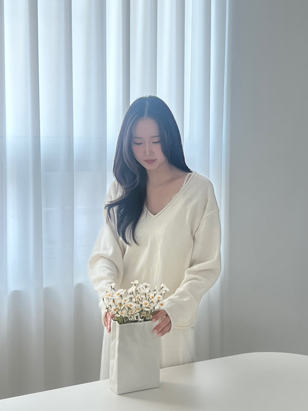 Deep V Knit