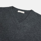 Cropped V-Neck Knit