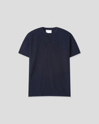 Ribbed Henley Knit Tee