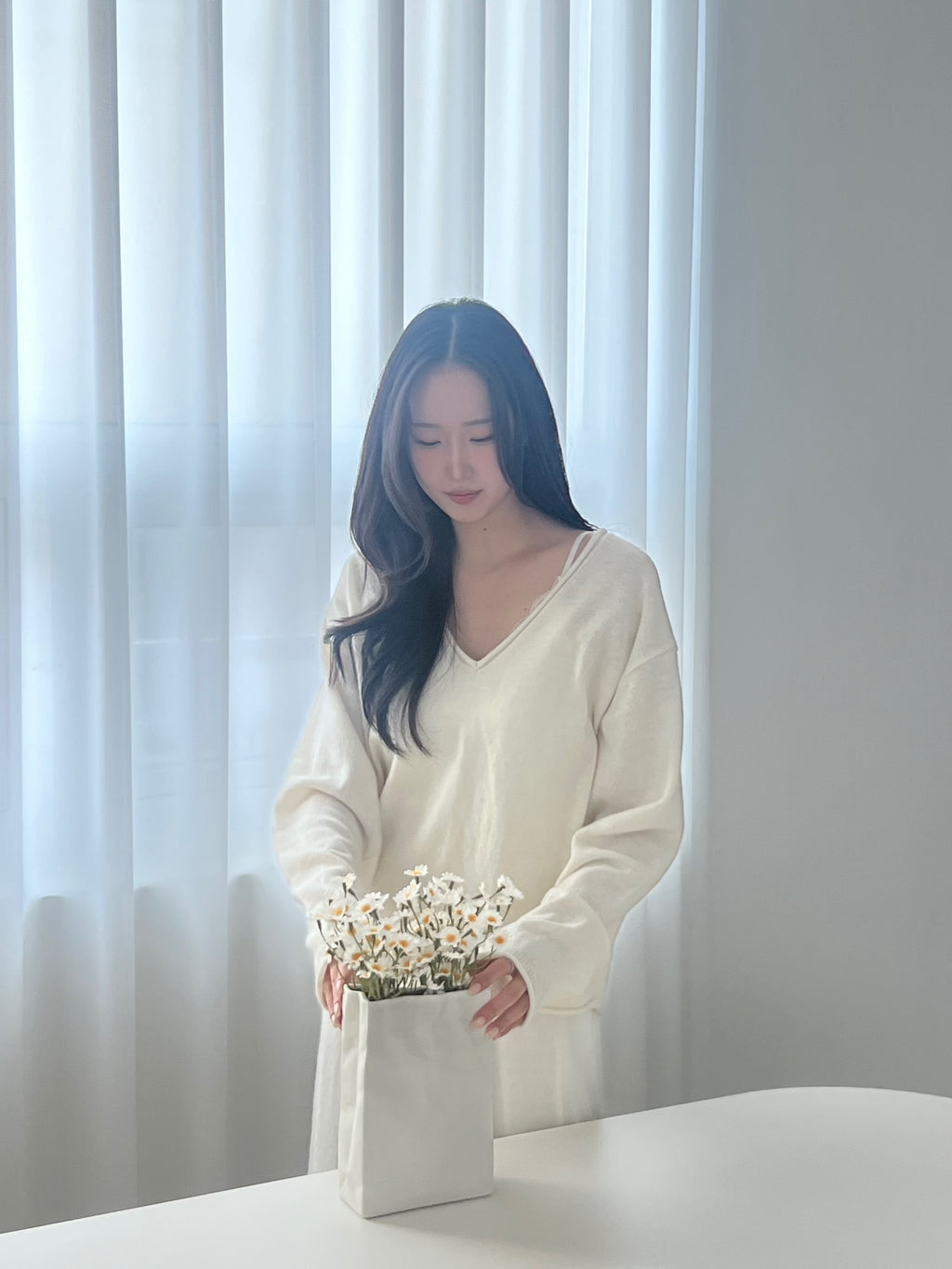Deep V Knit