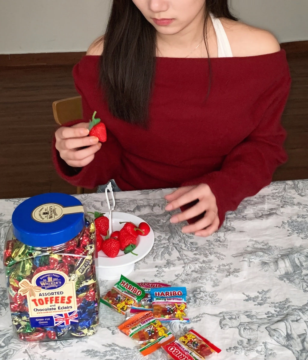 Brushed Halter Neck Open-Shoulder Knit