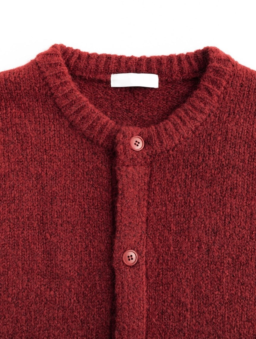 Alpaca Soft Round Knit Cardigan