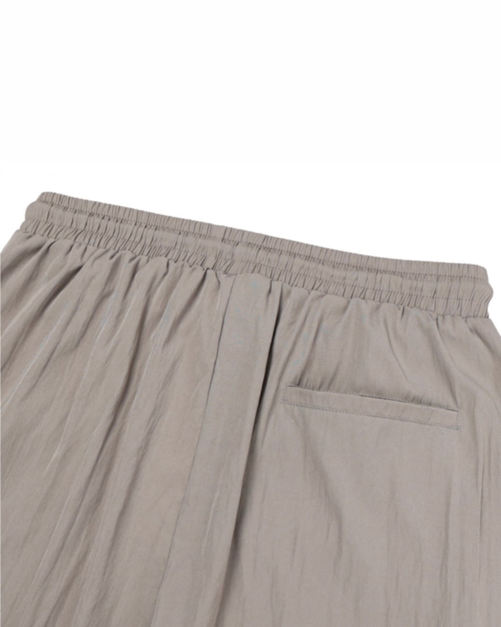 Nylon Wide-Leg Pants