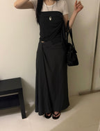 Draped Long Skirt