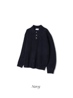 Heritage 5-Gauge Button Collar Knit