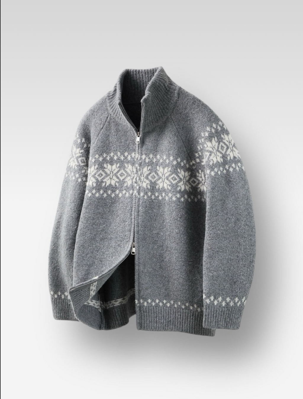 Snowflake Nordic Winter Zip-Up