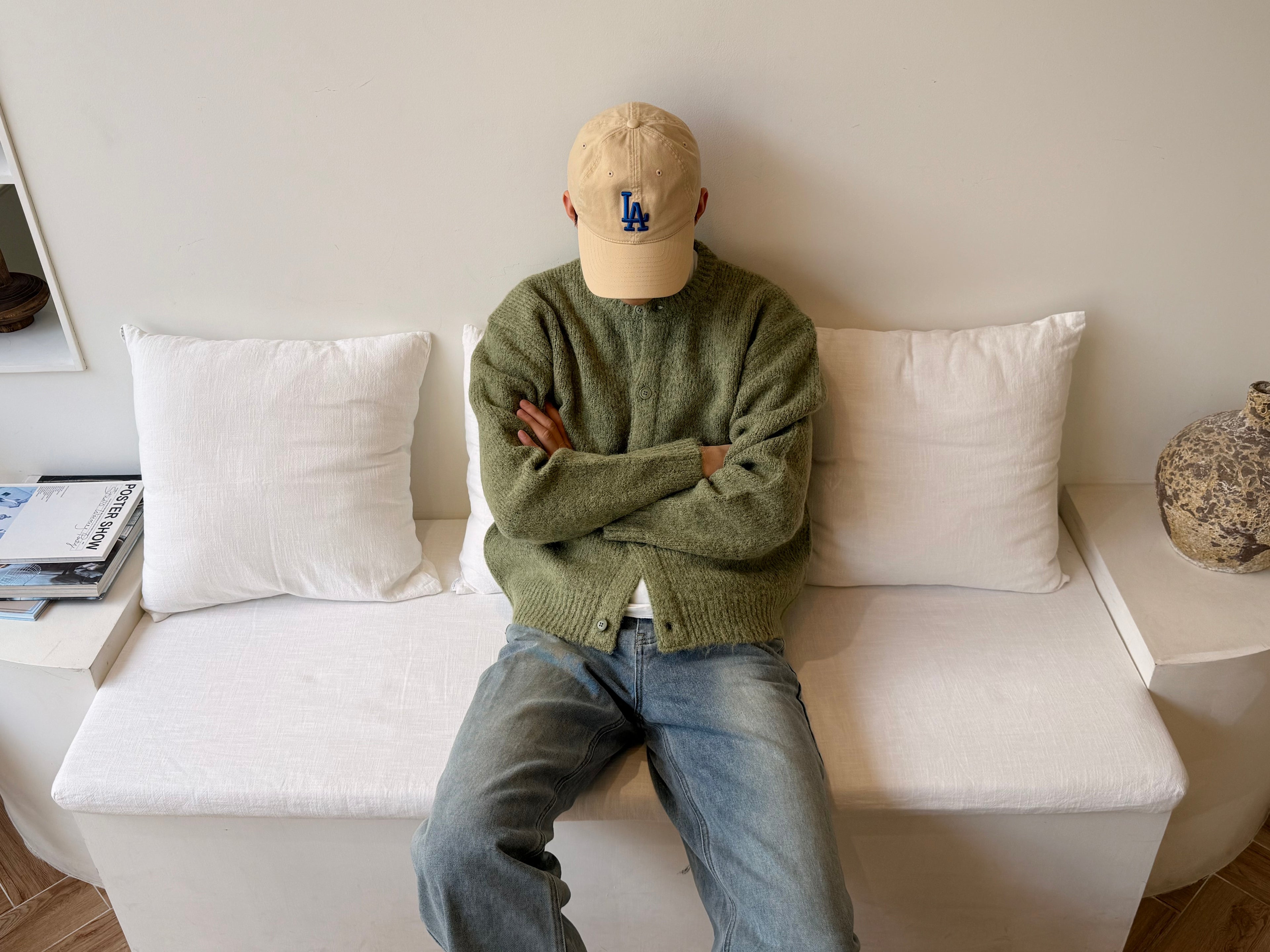 Alpaca Soft Round Knit Cardigan