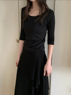 Modal U-Neck Half Sleeve T-Shirt