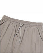 Nylon Wide-Leg Pants