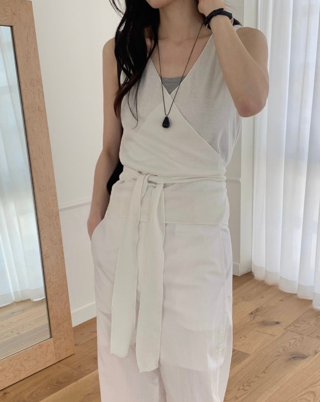 Soft Wrap Sleeveless Top