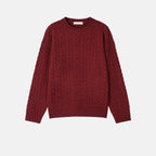 Cropped Cable Soft Wool Knit