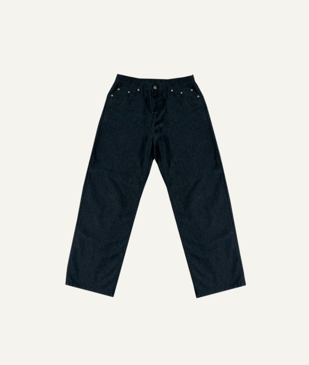 Striped Denim Pants