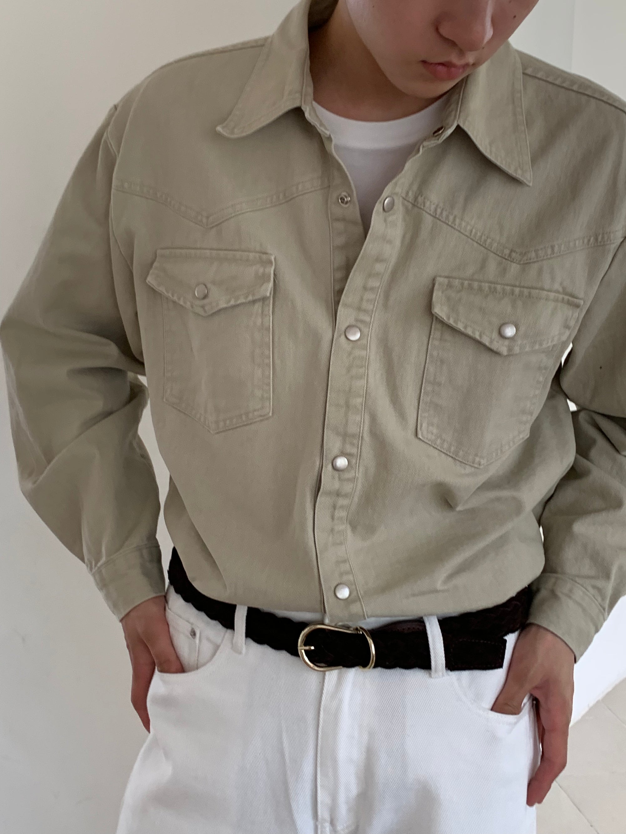 Western Tail Shirt / Western-Hemd mit Saum-Detail