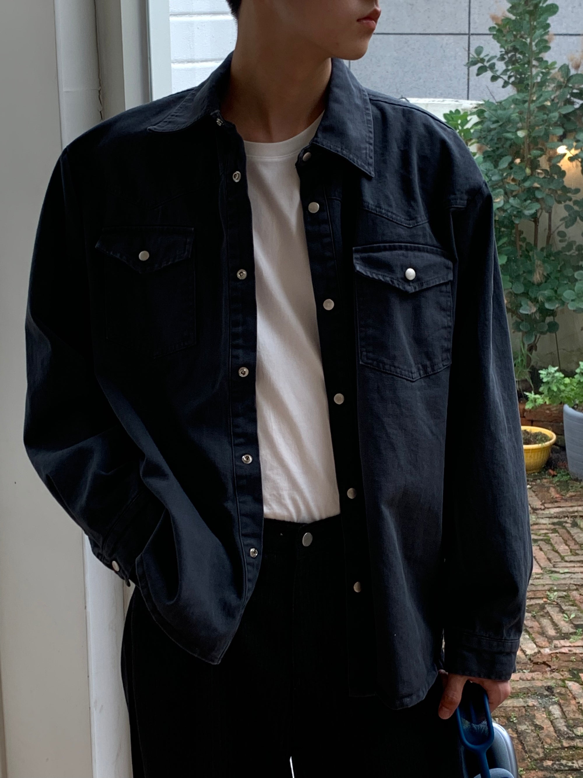 Western Tail Shirt / Western-Hemd mit Saum-Detail