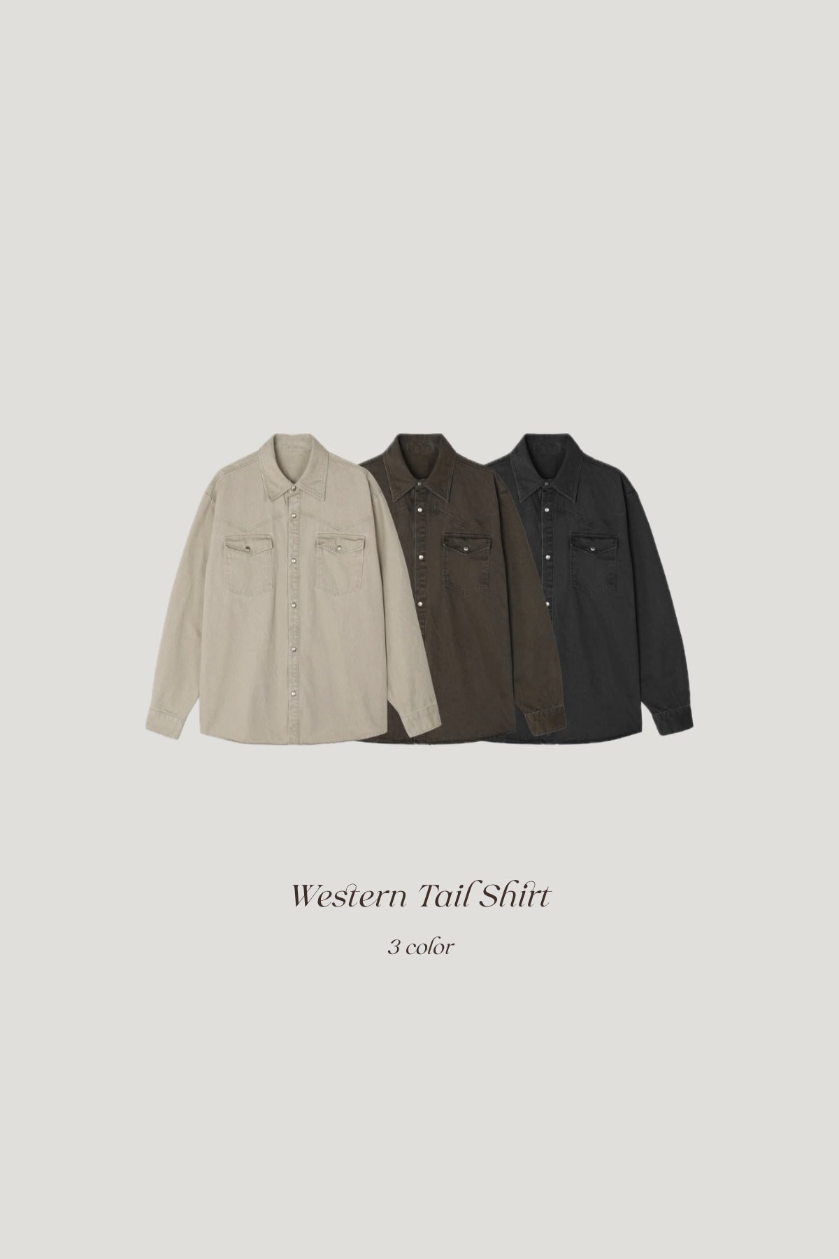 Western Tail Shirt / Western-Hemd mit Saum-Detail