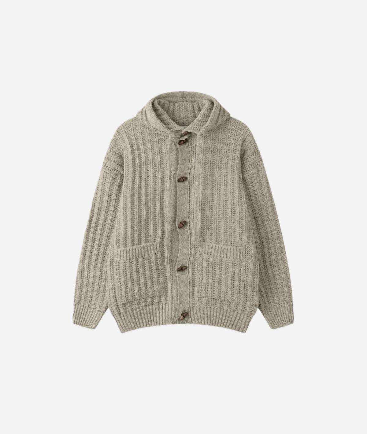 Chunky Cable Hooded Cardigan