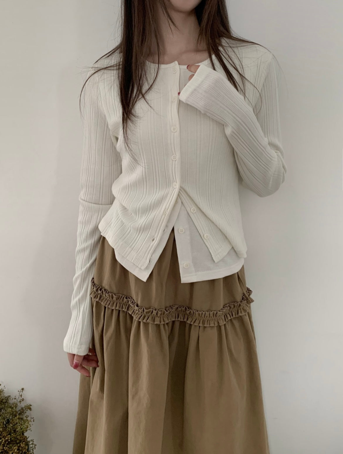 Double ribbed knit cardigan / Double-Rippenstrick-Cardigan