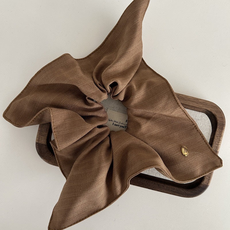 [Medium] Striped Square Oversized Scrunchie / Gestreiftes Quadratisches Oversize-Scrunchie