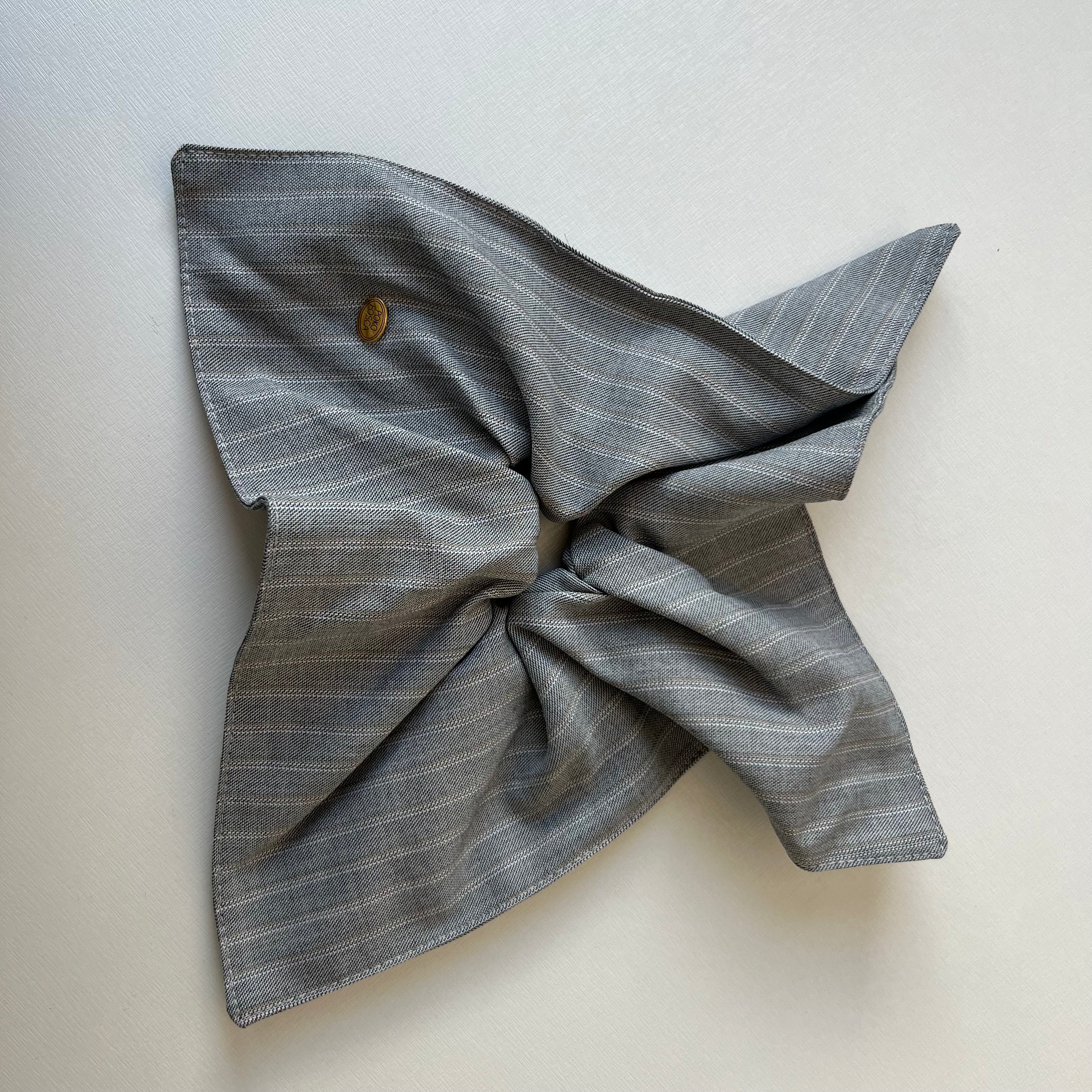 [Large] Striped Square Oversized Scrunchie / Gestreiftes Quadratisches Oversize-Scrunchie